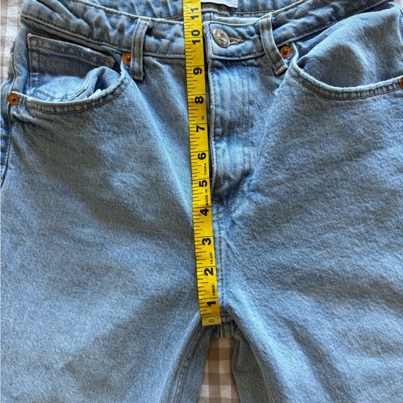 Zara Sky Blue Straight Leg Jeans - Picture 4 of 5